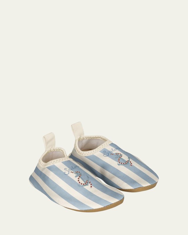 Boy's Aster Striped Swim Shoes, Kids